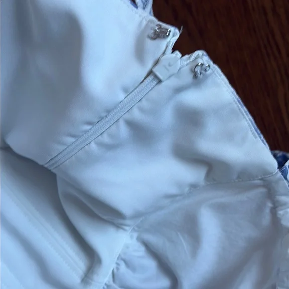 House of cb Carmen Blue Print Bustier Sundress Size Large plus cup - Picture 5 of 7